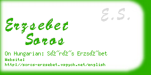 erzsebet soros business card